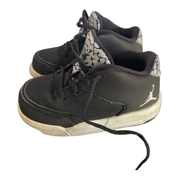 JORDAN FLIGHT TODDLERS US 6C ORIGIN 3 820248-020 Black/Metallic Gray - Picture 4 of 6